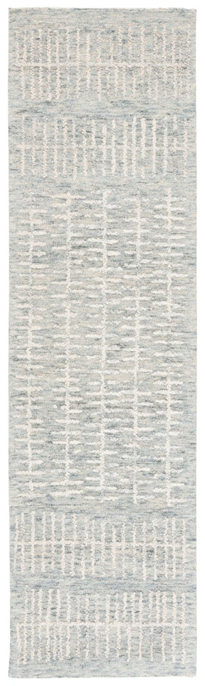 Safavieh Abstract Hand Tufted Wool Rug in Light Blue Ivory for Oversized Living Rooms 2'-3" x 7'-0" ABT283L-27