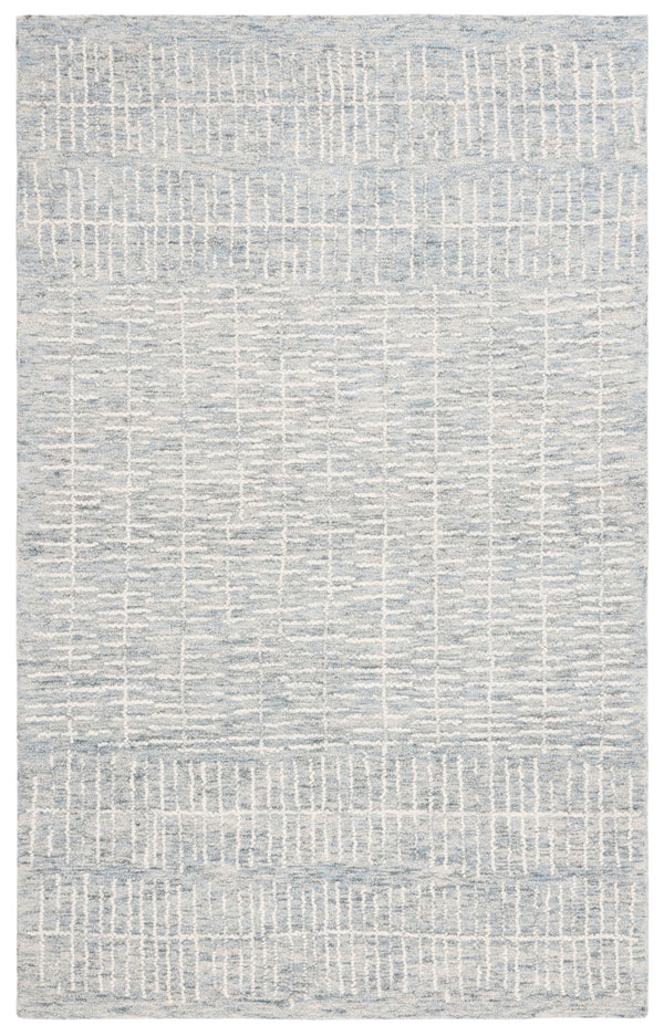 Safavieh Abstract 283 Hand Tufted Contemporary Rug Light Blue / Ivory 80% Wool, 20% Cotton