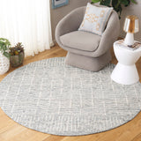 Safavieh Abstract 283 Hand Tufted Contemporary Rug Light Blue / Ivory 80% Wool, 20% Cotton