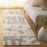 Safavieh Abstract 284 Hand Tufted Contemporary Rug Ivory / Dark Grey 80% Wool, 20% Cotton