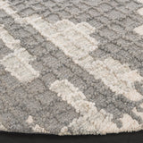 Safavieh Abstract 284 Hand Tufted Contemporary Rug Ivory / Dark Grey 80% Wool, 20% Cotton