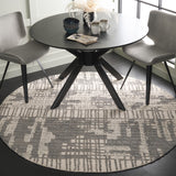 Safavieh Abstract 284 Hand Tufted Contemporary Rug Ivory / Dark Grey 80% Wool, 20% Cotton