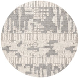 Safavieh Abstract 284 Hand Tufted Contemporary Rug Ivory / Dark Grey 80% Wool, 20% Cotton