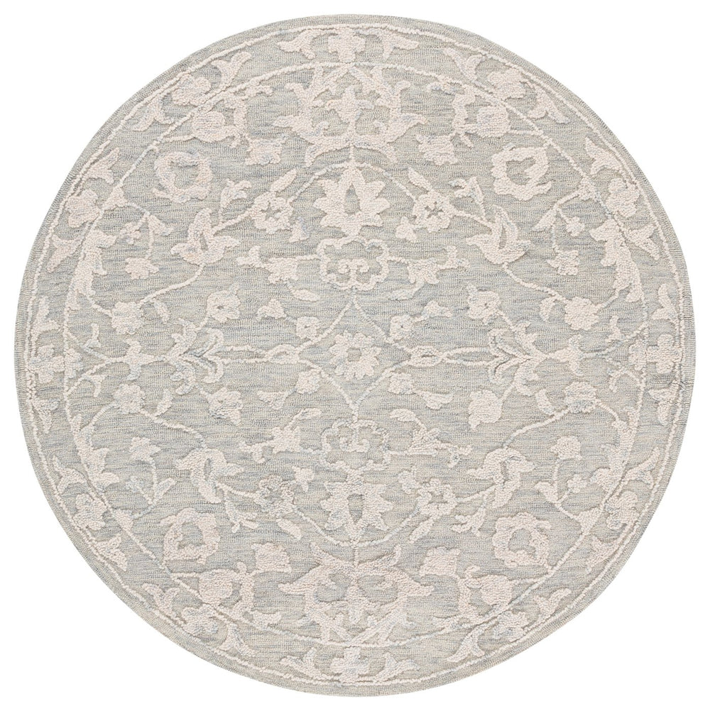 Safavieh Abstract Elegant Hand-tufted Runner Rug - Luxurious Wool-cotton Blend For Contemporary Spaces Light Grey ,Ivory 80% Wool,20% Cotton Abt285g-6r