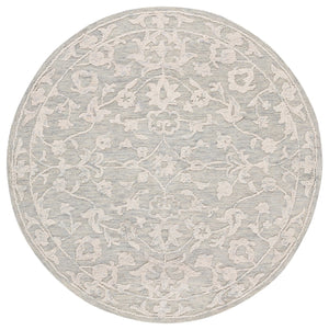 Safavieh Abstract Plush Hand-tufted Area Rug – Elevate Your Home With Timeless Elegance And Comfort Light Grey ,Ivory 80% Wool,20% Cotton Abt285g-4