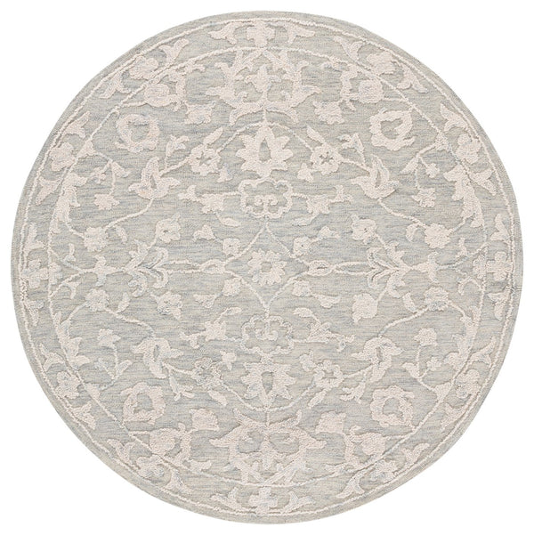 Safavieh Abstract Plush Hand-tufted Area Rug – Elevate Your Home With Timeless Elegance And Comfort Light Grey ,Ivory 80% Wool,20% Cotton Abt285g-4