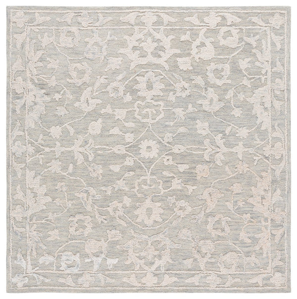 Safavieh Abstract Elegant Hand-tufted Runner Rug - Luxurious Wool-cotton Blend For Contemporary Spaces Light Grey ,Ivory 80% Wool,20% Cotton Abt285g-6sq