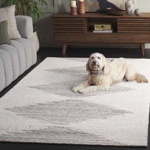 Safavieh Abstract Elegant Hand-tufted Area Rug In Luxurious Shades For A Stylish Home Décor Upgrade Brown ,Ivory 80% Wool,20% Cotton Abt302t-5