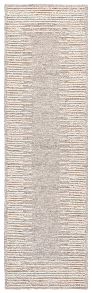 Safavieh Abstract Hand-tufted Runner Rug - Elegant Minimalist Design, Luxurious Comfort, Artisan Crafted Decor Grey ,Ivory 80% Wool,20% Cotton Abt303f-28