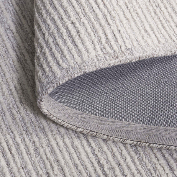 Safavieh Abstract Hand-tufted Runner Rug - Elegant Minimalist Design, Luxurious Comfort, Artisan Crafted Decor Grey ,Ivory 80% Wool,20% Cotton Abt303f-5