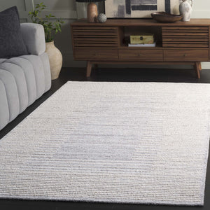Safavieh Abstract Hand-tufted Runner Rug - Elegant Minimalist Design, Luxurious Comfort, Artisan Crafted Decor Grey ,Ivory 80% Wool,20% Cotton Abt303f-5