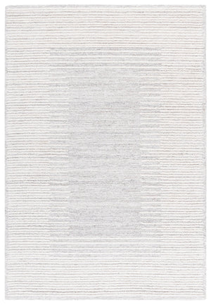 Safavieh Abstract Hand-tufted Runner Rug - Elegant Minimalist Design, Luxurious Comfort, Artisan Crafted Decor Grey ,Ivory 80% Wool,20% Cotton Abt303f-5
