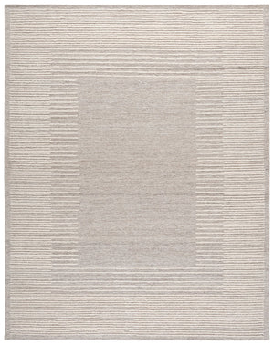 Safavieh Abstract Hand-tufted Runner Rug - Elegant Minimalist Design, Luxurious Comfort, Artisan Crafted Decor Grey ,Ivory 80% Wool,20% Cotton Abt303f-8