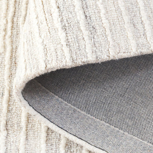 Safavieh Abstract Luxurious Hand-tufted Runner Rug - Soft Wool-cotton Blend, Elegant Design For Any Space Beige ,Ivory 80% Wool,20% Cotton Abt304a-5