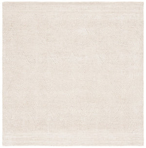 Safavieh Abstract Hand Tufted Wool Rug Ivory Beige Square Minimalist Living Room Accent ABT340A-10SQ