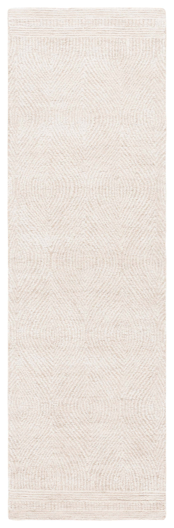 Safavieh Abstract Hand-Tufted Wool Accent Rug 2' X 3' — Ivory Beige Geometric Minimalist Scandinavian Warmth 2'-3" x 4'-0" ABT340A-24