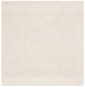 Safavieh Abstract Hand-Tufted Wool Accent Rug 2' X 3' — Ivory Beige Geometric Minimalist Scandinavian Warmth 2'-3" x 4'-0" ABT340A-24