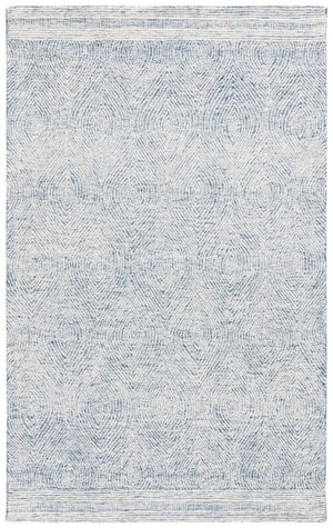 Safavieh Abstract 340 Hand Tufted  Rug Ivory / Navy 8' x 10'