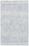 Safavieh Abstract 340 Hand Tufted  Rug Ivory / Navy 5' x 8'