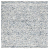 Safavieh Abstract 340 Hand Tufted  Rug Ivory / Navy 6' x 6' Square