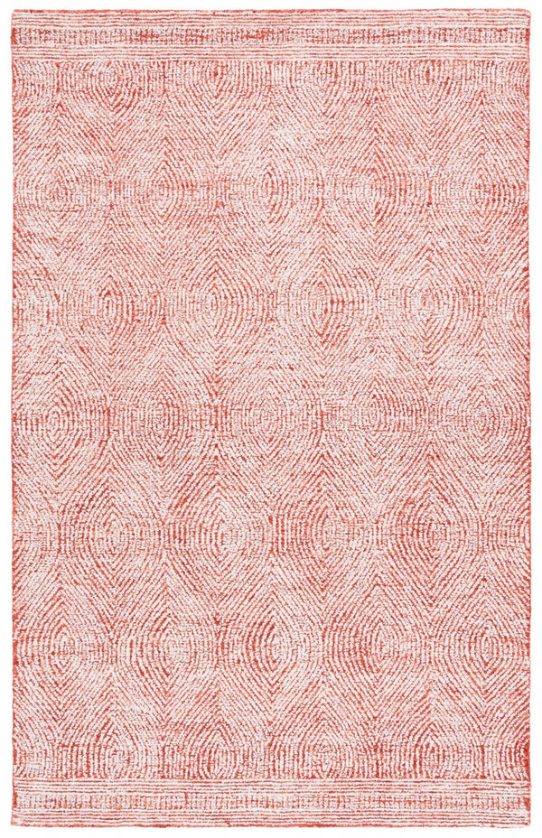 Safavieh Abstract 340 Hand Tufted  Rug Ivory / Red 8' x 10'
