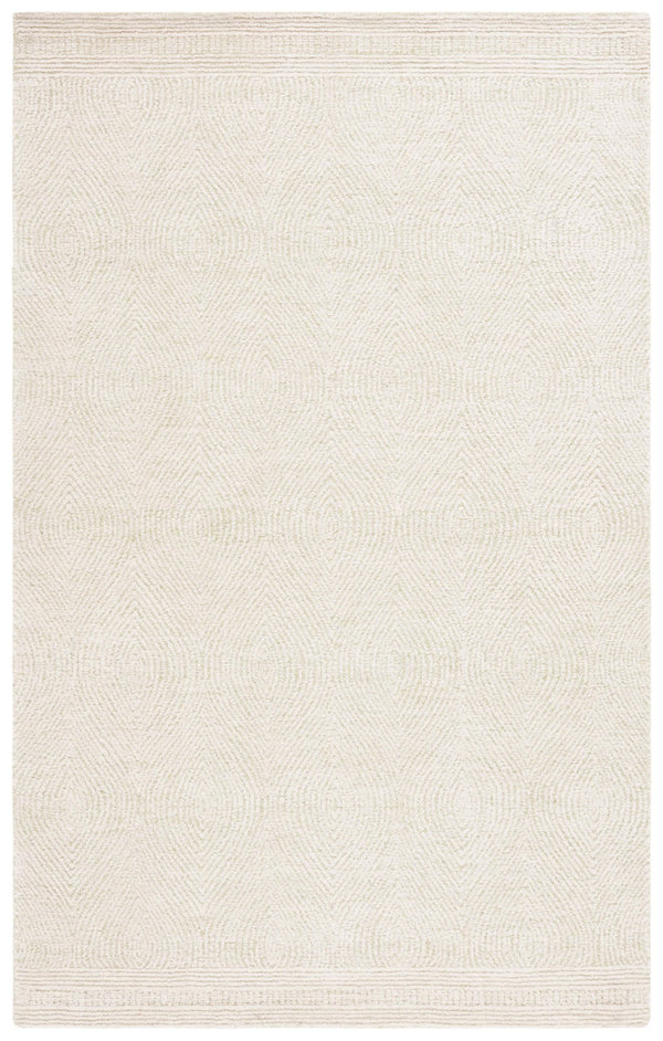 Safavieh Abstract 340 Hand Tufted  Rug Green / Ivory 5' x 8'