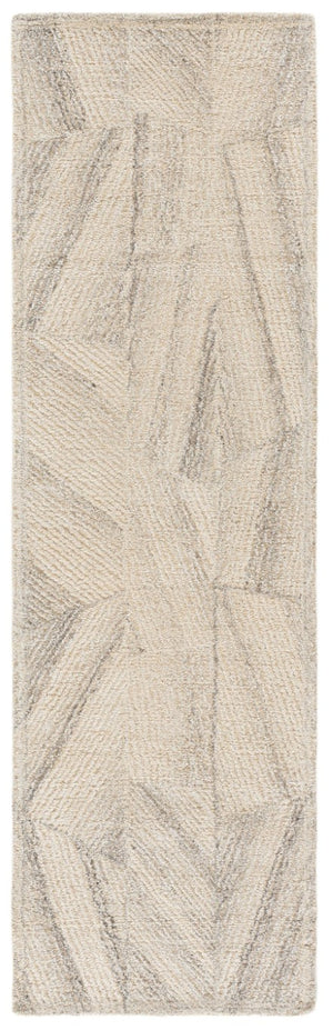 Safavieh Abstract Hand-Tufted Wool Viscose Runner Rug for Hallways and Entryways Beige Grey 2'-3" x 8'-0" ABT344B-28