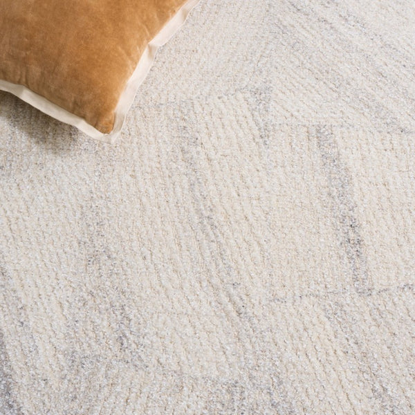 Safavieh Abstract Hand-Tufted Wool Viscose Runner Rug for Hallways and Entryways Beige Grey 9'-0" x 12'-0" ABT344B-9