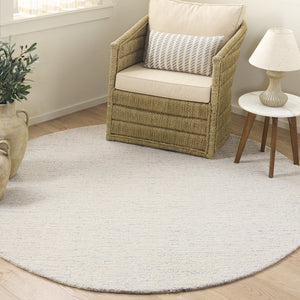 Safavieh Abstract Hand‑Tufted Ivory Area Rug, 80% Wool 20% Cotton, Subtle Linear Texture For Modern Calm DéCor 9'-0" x 12'-0" ABT361A-9