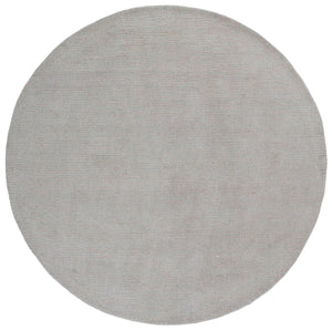 Safavieh Abstract Hand‑Tufted Silver Round Rug — Wool‑Cotton Blend, Subtle Heathered Texture, Durable Comfort For Modern Spaces 6'-0" x 6'-0" ABT361G-6R