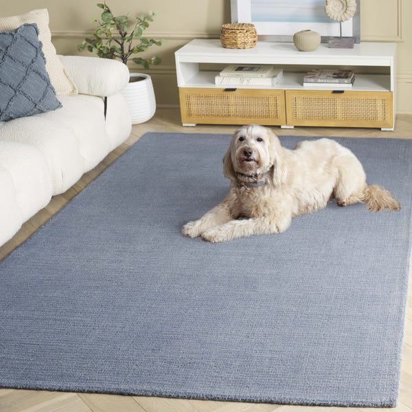 Safavieh Abstract Hand-Tufted Grey Denim Rug With Wool-Cotton Blend, Subtle Texture For Durable Everyday Comfort 4'-0" x 6'-0" ABT361L-4