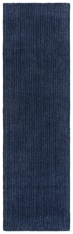 Safavieh Abstract Hand Tufted Wool Runner Rug Navy Blue Plush Pile Hallway Entryway Accent ABT361N-28