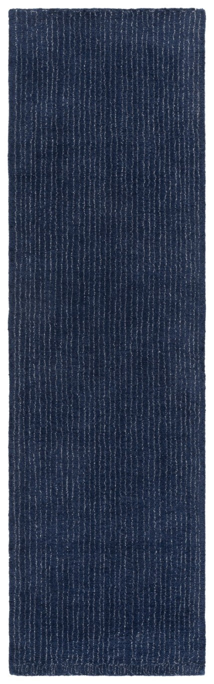 Safavieh Abstract Hand Tufted Wool Runner Rug Navy Blue Plush Pile Hallway Entryway Accent ABT361N-28