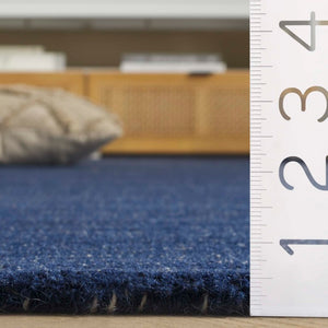 Safavieh Abstract Hand Tufted Wool Runner Rug Navy Blue Plush Pile Hallway Entryway Accent ABT361N-28