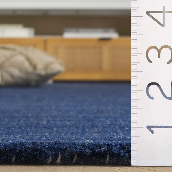 Safavieh Abstract Hand Tufted Wool Runner Rug Navy Blue Plush Pile Hallway Entryway Accent ABT361N-28