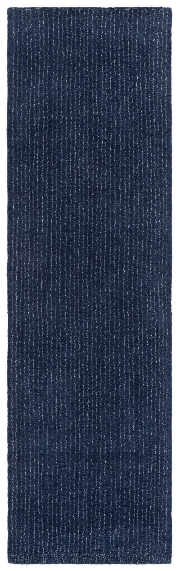 Safavieh Abstract Hand‑Tufted Navy Blue Wool Rug — Low‑Profile Textured Linear Design, Coastal Modern Appeal 3'-0" x 5'-0" ABT361N-3