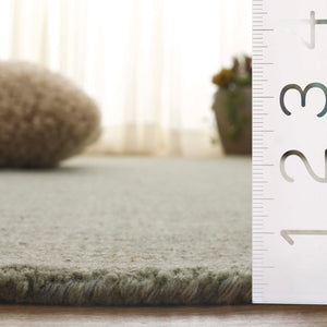 Safavieh Abstract Hand-tufted Runner Rug - Luxurious 80% Wool Blend In Serene Green For Elegant Home Spaces Green 80% Wool & 20% Cotton Abt361y-5