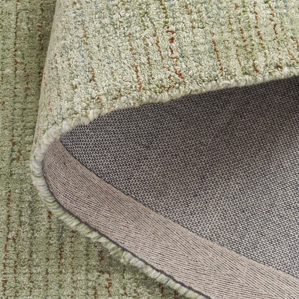 Safavieh Abstract Hand-tufted Runner Rug - Luxurious 80% Wool Blend In Serene Green For Elegant Home Spaces Green 80% Wool & 20% Cotton Abt361y-5