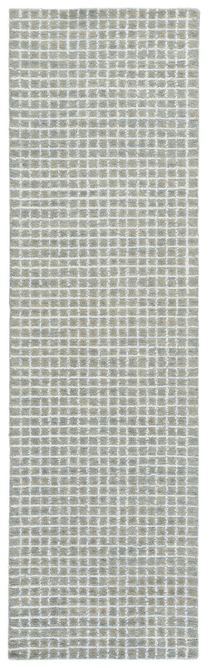 Safavieh Abstract Hand-Tufted Ivory And Sage Area Rug, Low-Profile Plush Blend For Modern, Coastal Spaces 4'-0" x 6'-0" ABT362W-4