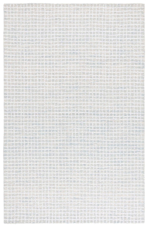 Safavieh Abstract Hand-Tufted Ivory And Sage Area Rug — Low-Profile Polyester-Cotton Blend, Modern Texture 6'-0" x 6'-0" ABT362W-6SQ