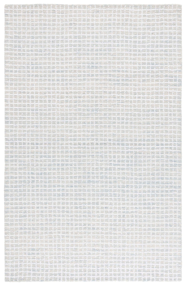 Safavieh Abstract Hand-Tufted Ivory Sage Area Rug — Subtle Geometric Design, Low 3/8" Pile, Durable Soft Feel 9'-0" x 12'-0" ABT362W-9