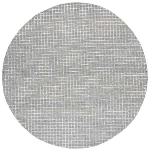 Safavieh Abstract Hand-Tufted Ivory And Sage Area Rug, Low-Profile Plush Blend For Modern, Coastal Spaces 4'-0" x 6'-0" ABT362W-4