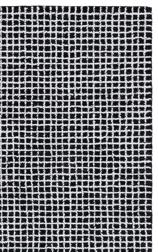 Safavieh Abstract Hand-Tufted Ivory And Black Area Rug — Plush Polyester-Cotton Blend, Modern Abstract Design 9'-0" x 12'-0" ABT362Z-9
