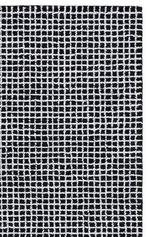 Safavieh Abstract Hand-Tufted Round Rug In Ivory & Black Abstract Geometric Pattern — Durable Polyester Cotton Blend 6'-0" x 6'-0" ABT362Z-6R