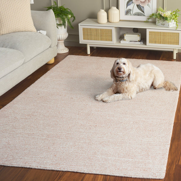 Safavieh Abstract Hand-Tufted Ivory Beige Area Rug — Plush 3/8" Pile, Durable Polyester-Cotton Blend, Versatile Decor 3'-0" x 5'-0" ABT363A-3