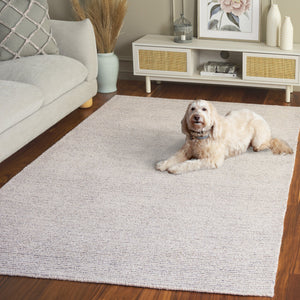 Safavieh Abstract Silver Taupe Hand-Tufted Area Rug — Low-Profile 3/8" Pile, Durable Polyester-Cotton Blend, Timeless Abstract Elegance 9'-0" x 12'-0" ABT363C-9
