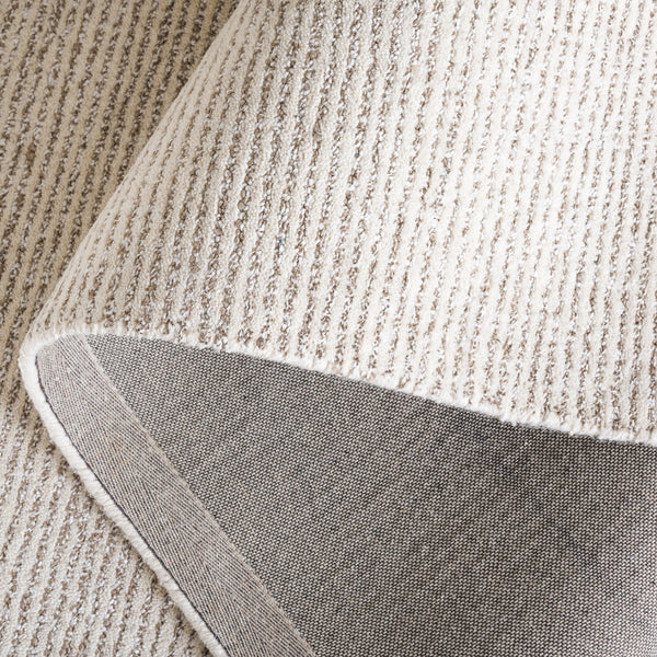 Safavieh Abstract Hand-Tufted Ivory Taupe Runner Rug — Plush Polyester-Cotton Blend, Durable Low-Profile Pile For Halls 2'-3" x 8'-0" ABT363E-28