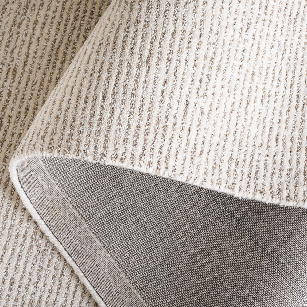 Safavieh Abstract Hand-Tufted Round Rug In Ivory Taupe — Low-Profile, Soft Polyester-Cotton Blend For Living Areas 6'-0" x 6'-0" ABT363E-6R