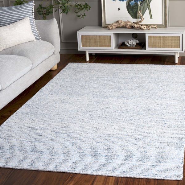 Safavieh Abstract Hand-Tufted Blue Grey Area Rug With Abstract Motif, Low-Pile Comfort & Durable Polyester Cotton Blend 6'-0" x 9'-0" ABT363F-6