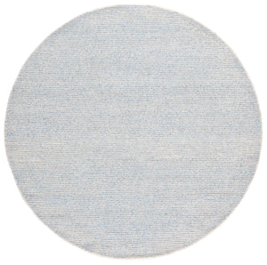 Safavieh Abstract Modern Round Blue Grey Area Rug — Hand-Tufted Polyester Cotton Blend, Soft Plush Texture 6'-0" x 6'-0" ABT363F-6R